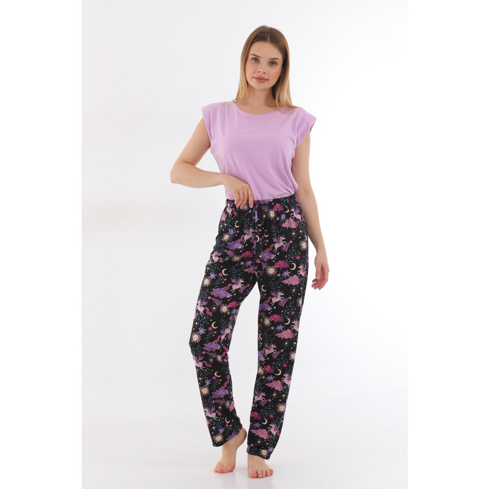 Arvin Pijama Kadın Unicron Baskılı Pijama Altı XL Beden Kadın Pijama Fiyatı