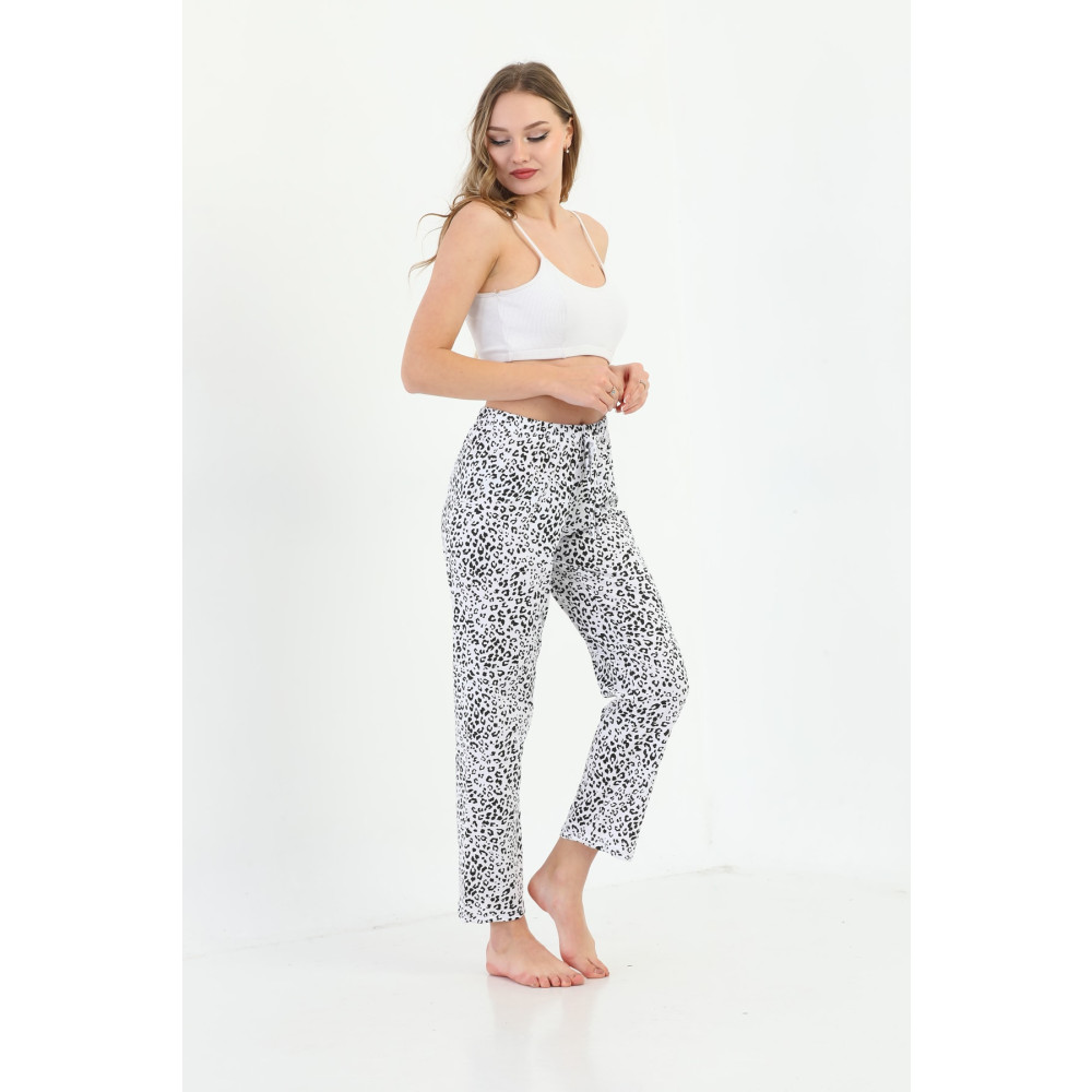 Arvin Pijama Leopar Desen Pamuklu Kadın Pijama Homewear L Beden Kadın Pijama Fiyatı