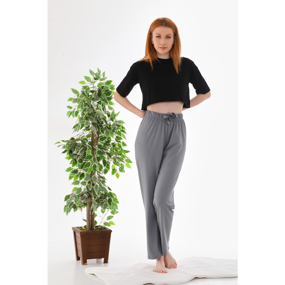 Arvin Unisex Gri Renk Yumuşak Dokulu Comfort Pijama Altı Eşofman 3XL Beden Kadın Pijama Fiyatı