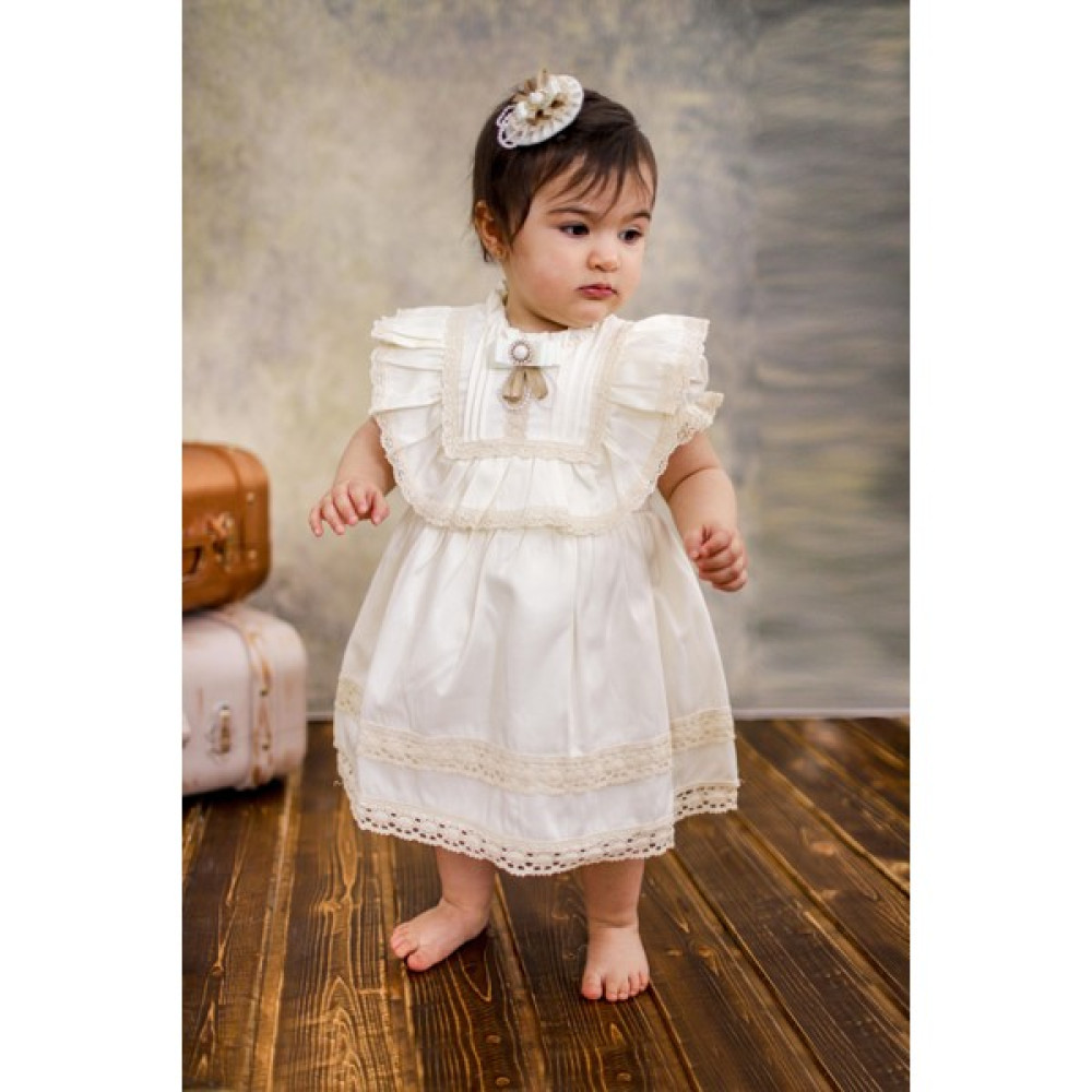 Arya Kids Kız Bebek Çocuk Incili Doğum Günü Vintage Elbise Bebek Elbisesi Fiyatı