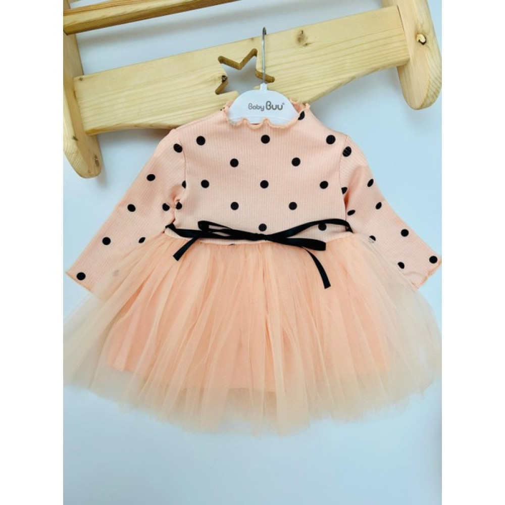 Arya Kids Kız Bebek Tütülü Doğum Günü Elbisesi Somon Bebek Elbisesi Fiyatı