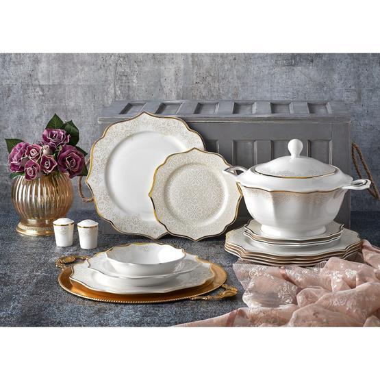 Aryıldız 40013 60 Parça Prestige Bone Porselen Yemek Takımı
