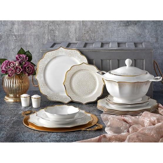 Aryıldız 40013 60 Parça Prestige Bone Porselen Yemek Takımı