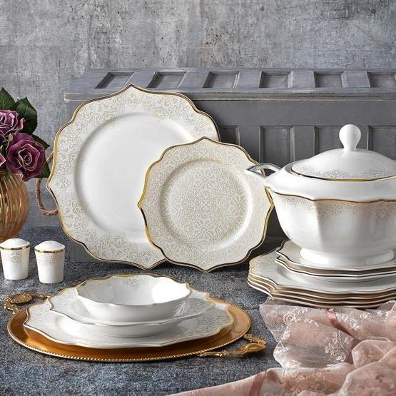 Aryıldız 40013 60 Parça Prestige Bone Porselen Yemek Takımı Yemek Takımı Fiyatı