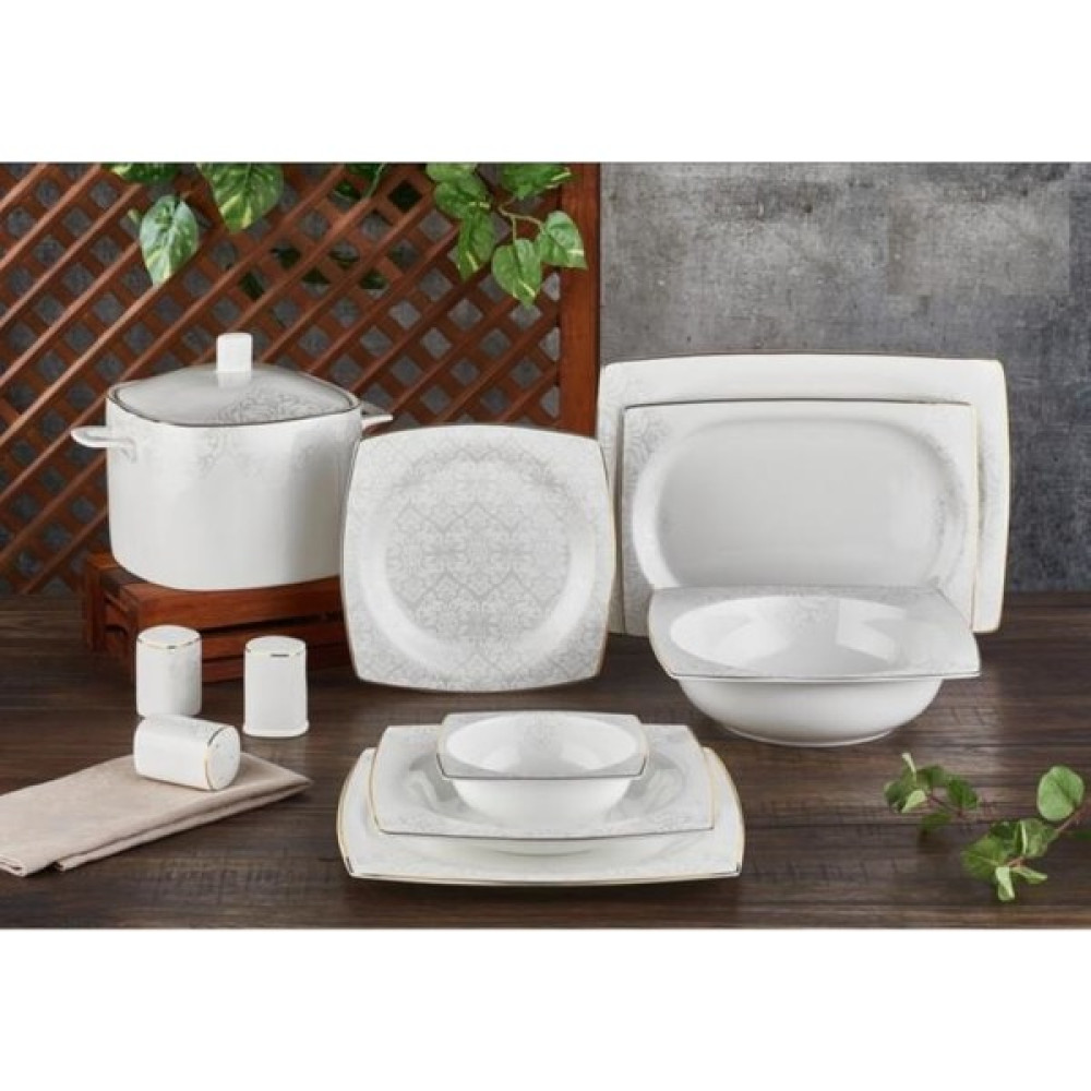 Aryıldız Bone Square Yemek Takımı 60 Parça 45009 Yemek Takımı Fiyatı