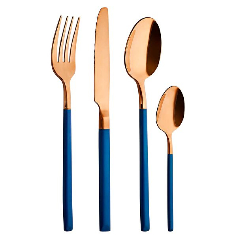 Aryıldız Soho Prestige Bronz Lacivert Çatal Kaçık Bıçak 24 Parça Çatal / Kaşık / Bıçak Takımları Fiyatı