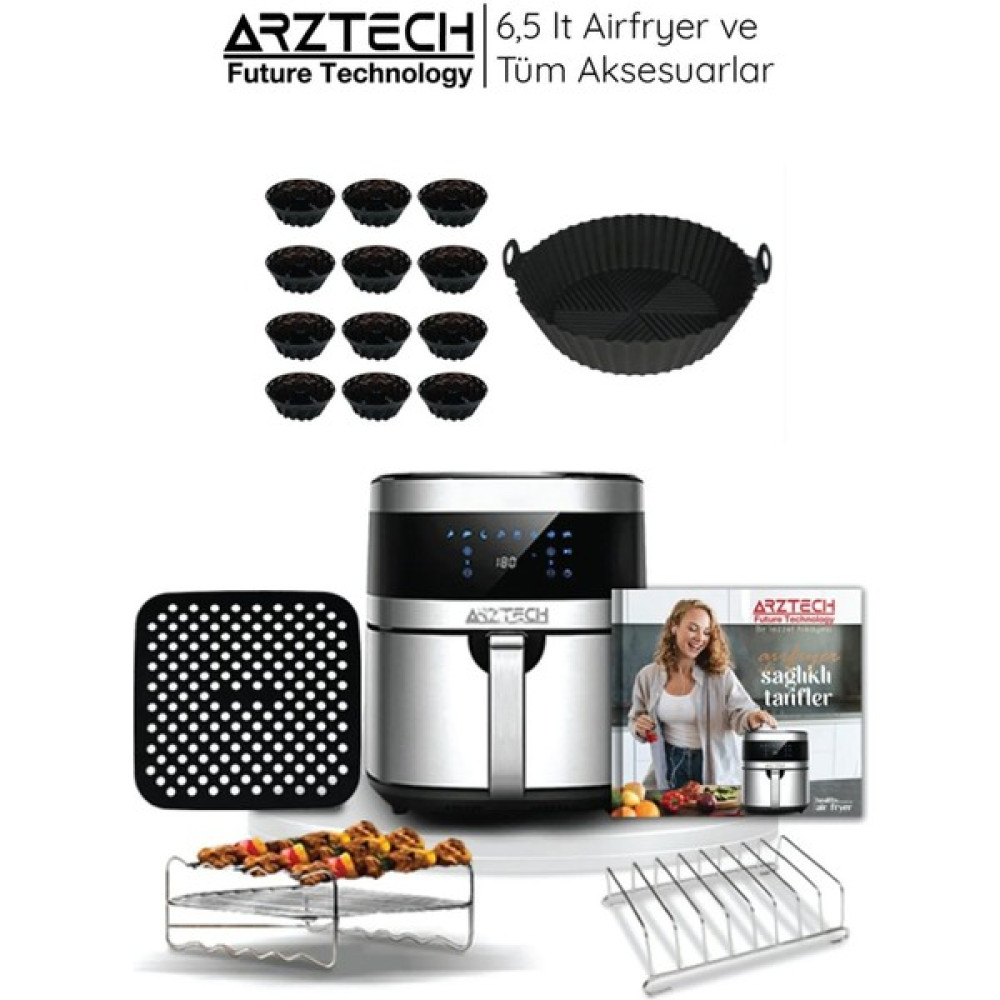Arztech Airfryer ve Tüm Aksesuarları 6.5lt Xxl - İnox Fritözler Fiyatı