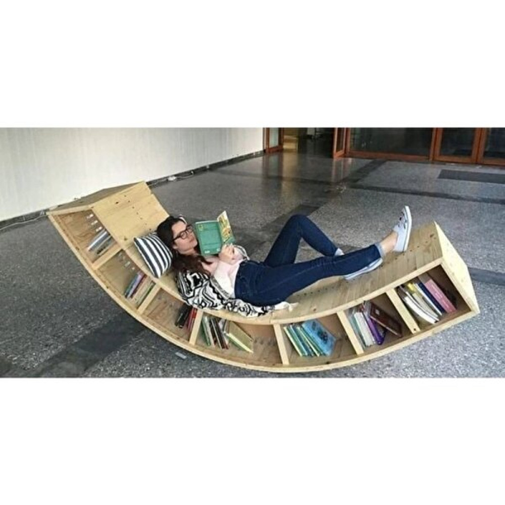 Arzu Wood Ahşap Kitaplık & Okuma Koltuğu Kitaplık Fiyatı