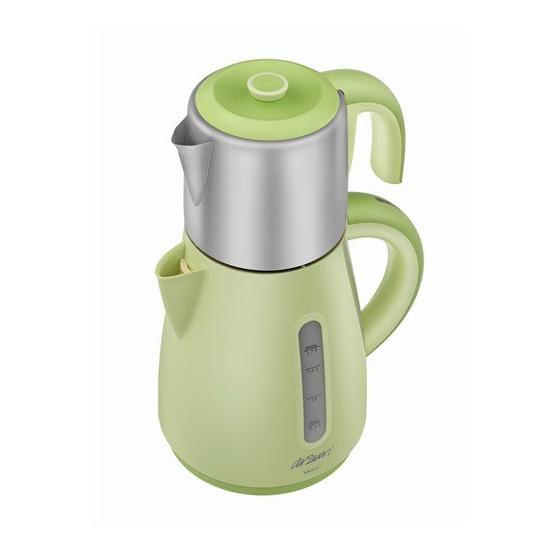 Arzum AR-387 1700 W 0.9 lt Demleme 1.7 lt Su Isıtma Kapasiteli Çay ve Kahve Makinesi Yeşil