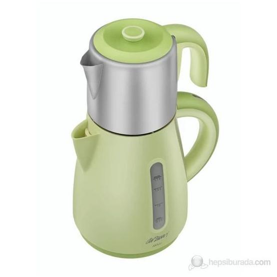Arzum AR-387 1700 W 0.9 lt Demleme 1.7 lt Su Isıtma Kapasiteli Çay ve Kahve Makinesi Yeşil