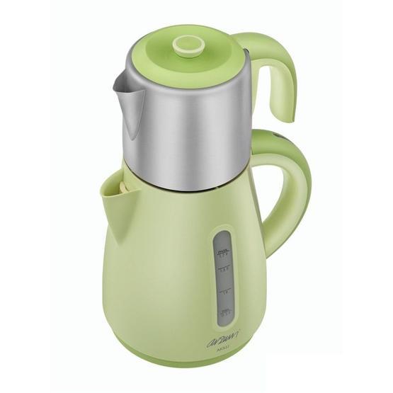 Arzum AR-387 1700 W 0.9 lt Demleme 1.7 lt Su Isıtma Kapasiteli Çay ve Kahve Makinesi Yeşil