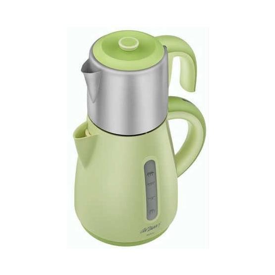 Arzum AR-387 1700 W 0.9 lt Demleme 1.7 lt Su Isıtma Kapasiteli Çay ve Kahve Makinesi Yeşil