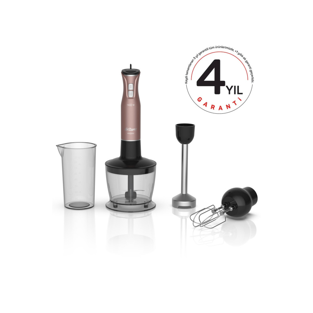 Arzum Ar1138-g Minimix 1500 Watt El Blender Seti - Gün Batımı Blenderler Fiyatı