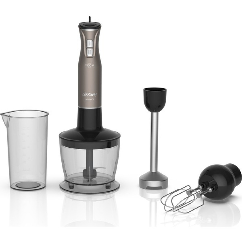 Arzum AR1138-G Minimix 1500 Watt El Blender Seti - Kahverengi Blenderler Fiyatı