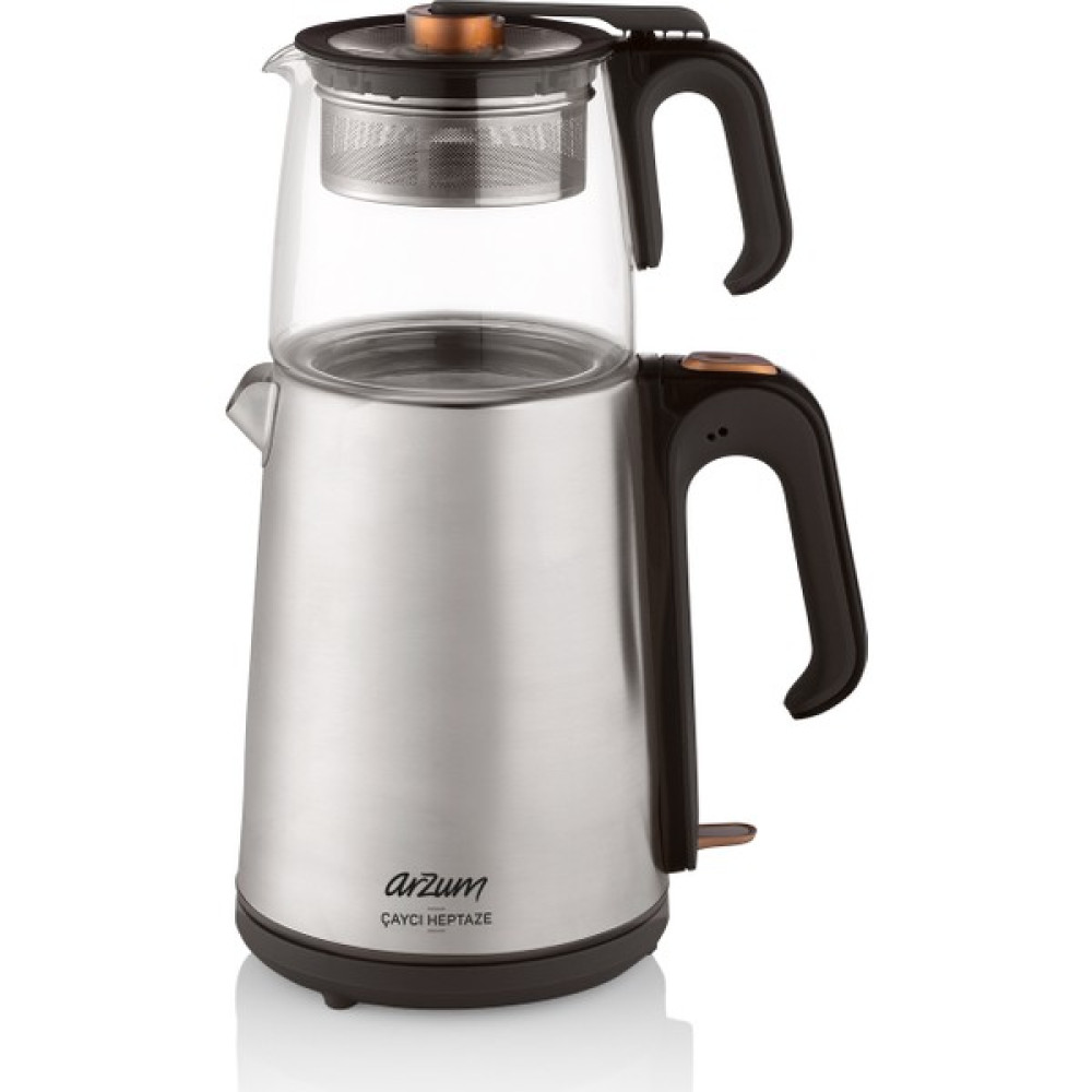Arzum AR3024 Çaycı Heptaze Çay Makinesi - Inox / Cam Çay Makineleri Fiyatı