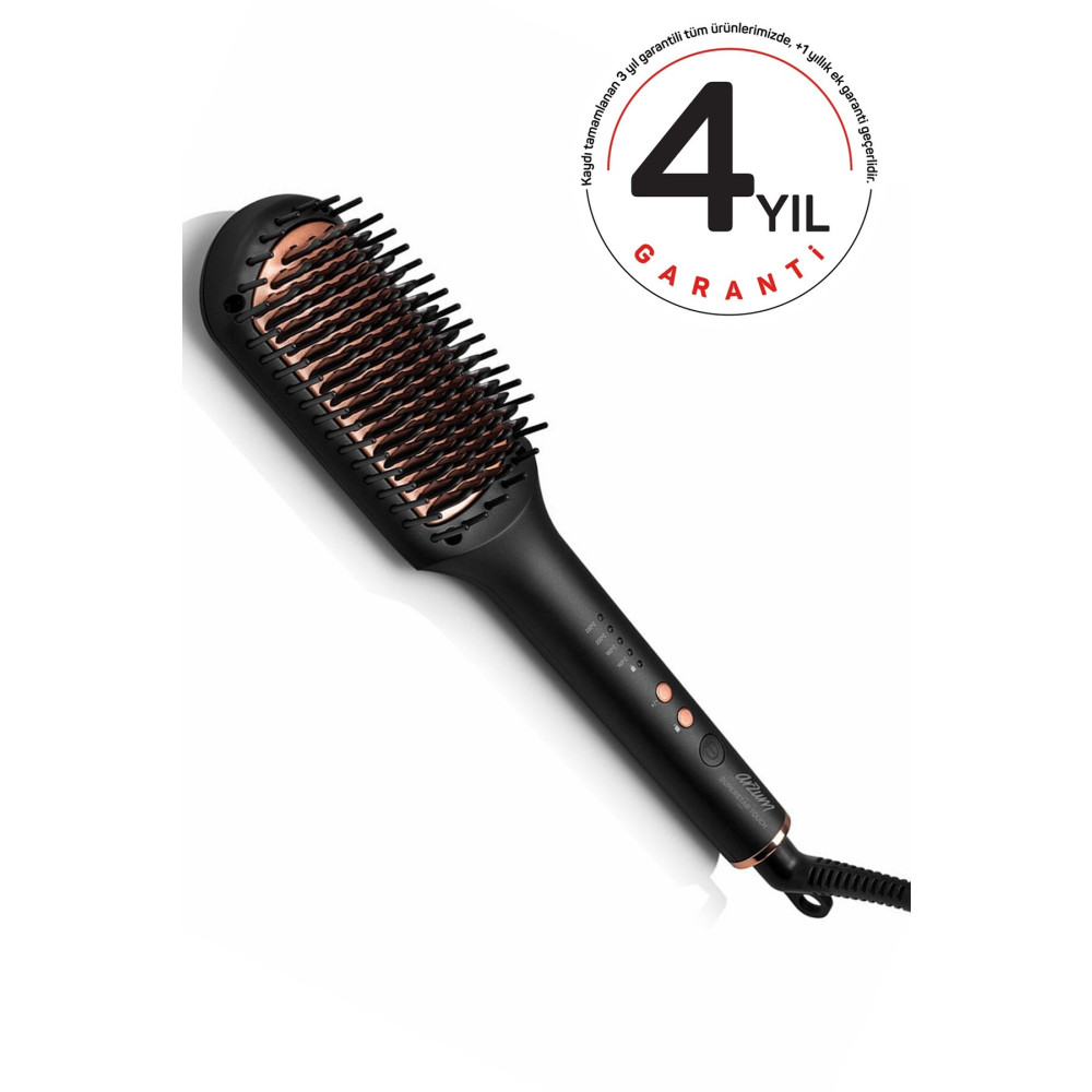 Arzum AR5068 Superstar Touch Saç Düzleştirici Fırça - Siyah Saç Şekillendiriciler Fiyatı