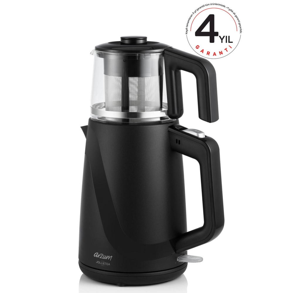 Arzum Siyah Cam Demlik Çay Makinesi Ar3062 Çay Makineleri Fiyatı
