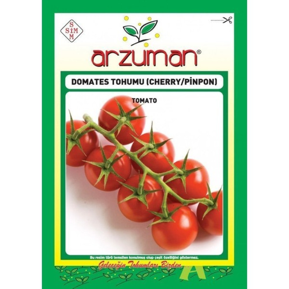 Arzuman Domates Tohumu (Cherry - Pinpon) ( 250 Adet Tohum) - 1 Adet Tohum Fiyatı