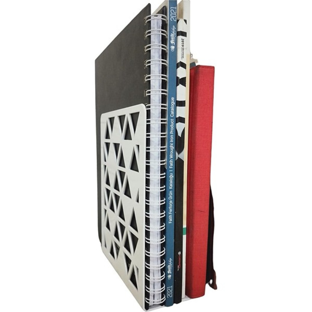 AS Design 2'li Set Dekoratif Raf Düzenleyici - Organizer - Metal Kitap Tutacağı Beyaz - Hediyelik (2 Adet) Kitaplık Fiyatı