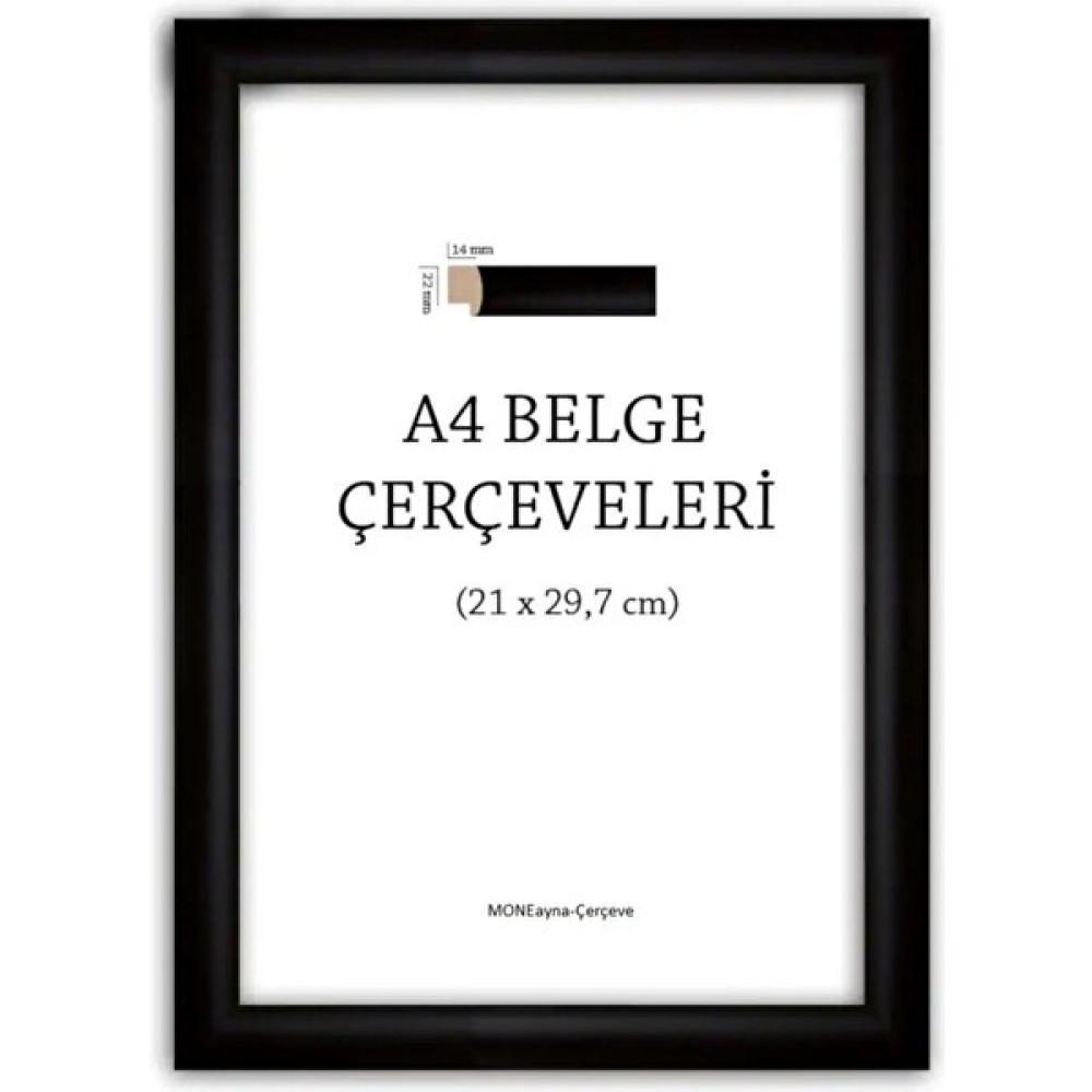 As Ticaret A4 Diploma Belgelik 1.sınıf Siyah Çerçeve (22MM) Resim & Fotoğraf Çerçevesi Fiyatı
