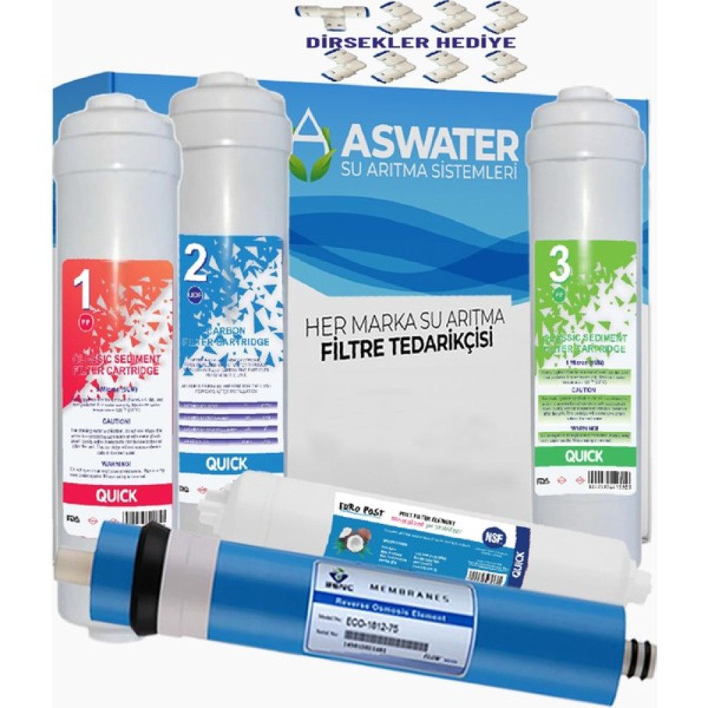 As Water Aura Cebılıon Kapalı Kasa (Inlıne) 5 Aşamalı Filtre Seti Bahçe Makinesi Aksesuar & Yedek Parça Fiyatı