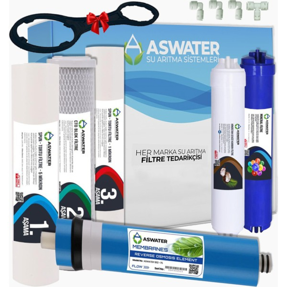 As Water Ihlas Aura Cebilon Compact Uyumlu 6’lı Filtre Seti Tüm Açık Kasa (Housingli) Cihazlar ile Uyumlu 6 Aşamalı Arıtma Filtre Seti Arıtma Filt... Bahçe Makinesi Aksesuar & Yedek Parça Fiyatı