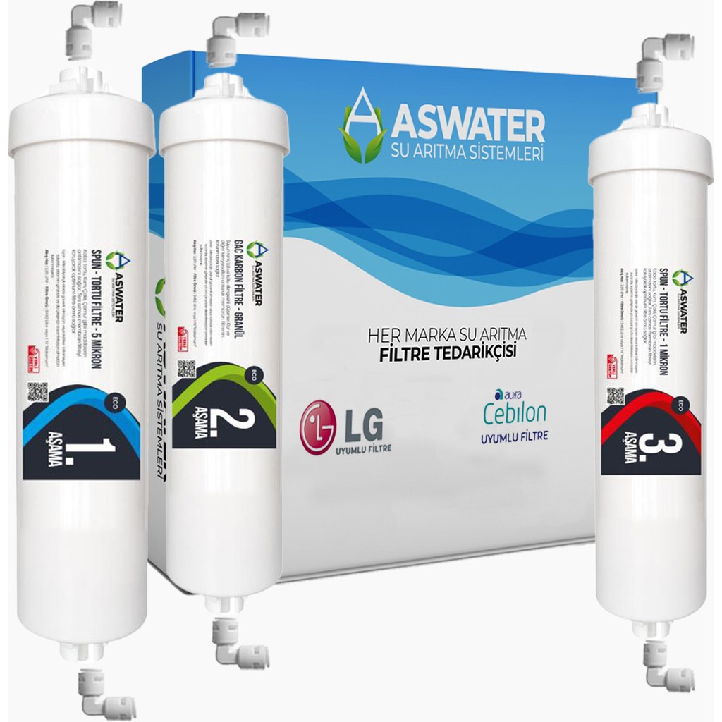 As Water Ihlas Aura Cebilon -Plus-Silver-Platinum -Uyumlu 3 Aşamalı Ön Filtre Seti Bahçe Makinesi Aksesuar & Yedek Parça Fiyatı