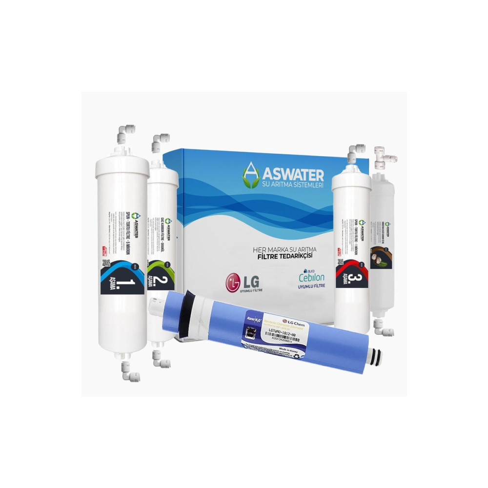 As Water Ihlas Aura Cebilon -plus-silver-platinum -uyumlu Su Arıtma Filtre Seti Aw 5 Aşamalı Lg Membran Küçük Ev Aletleri Fiyatı