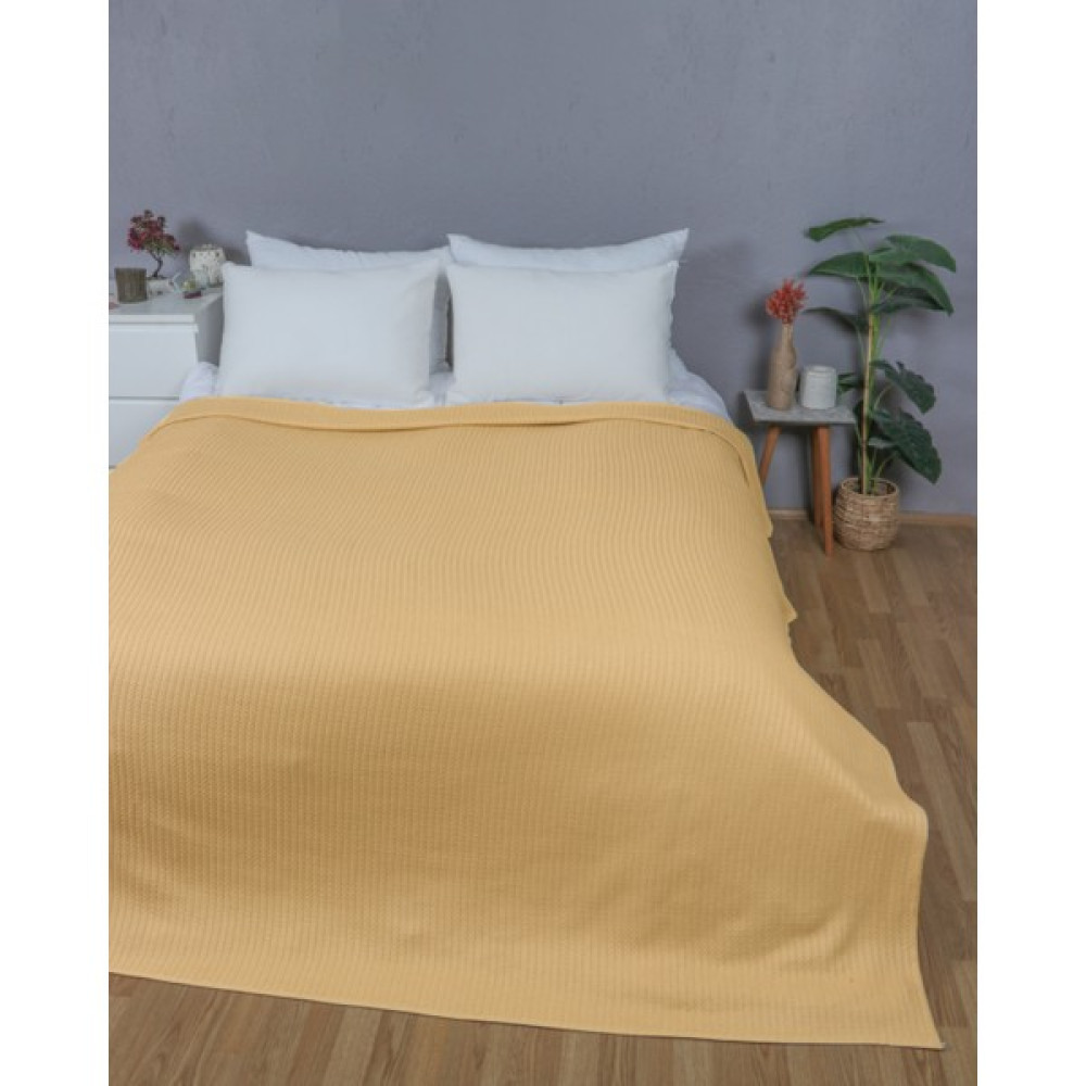 Asa Cotton Tek Kişilik Yatak Örtüsü Pike Pamuklu 160 x 230 cm - Açık Kahverengi Pike & Pike Takımı Fiyatı