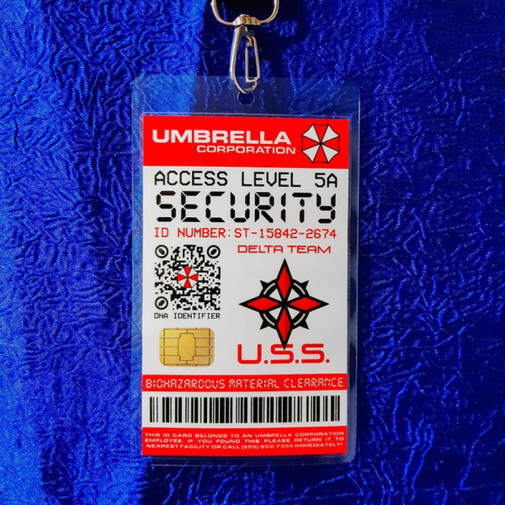 Asa Ve Yıldız Özelleştirilebilir Resident Evil Umbrella Corporation U.s.s. Kimlik Kartı Ölümcül Deney Askı İpi ile Birlikte Aksiyon Figürleri Fiyatı