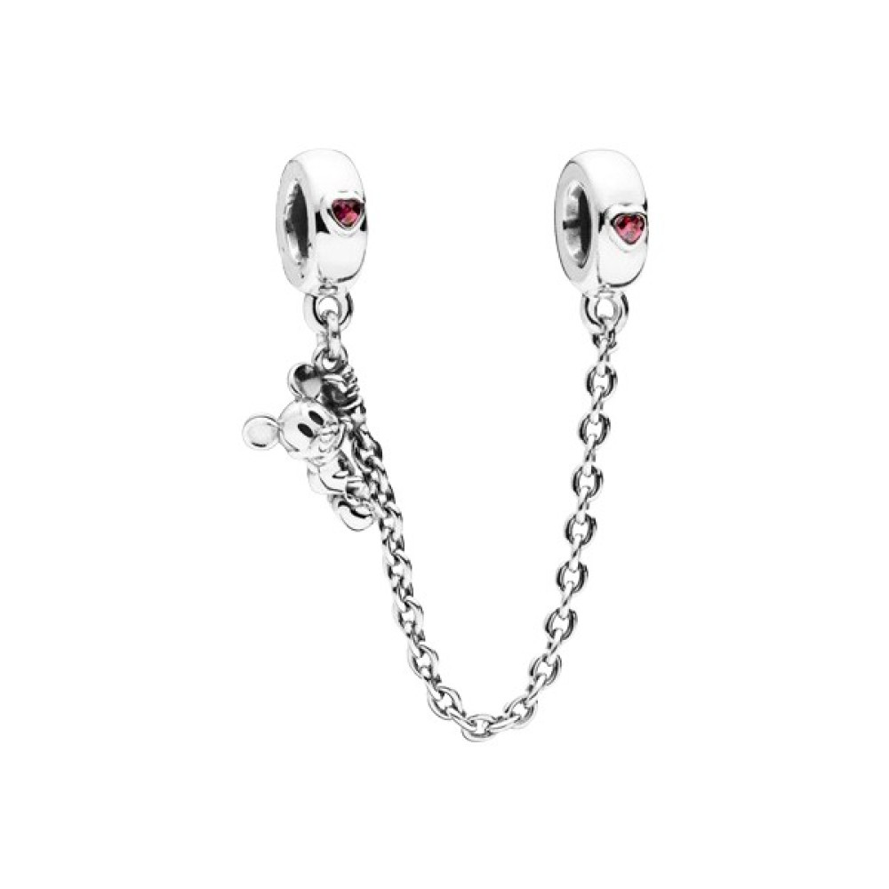 Asaf Accessory Mickey Sallantılı Güvenlik Zinciri - Gümüş Saat ve Bileklik Aksesuarı Fiyatı