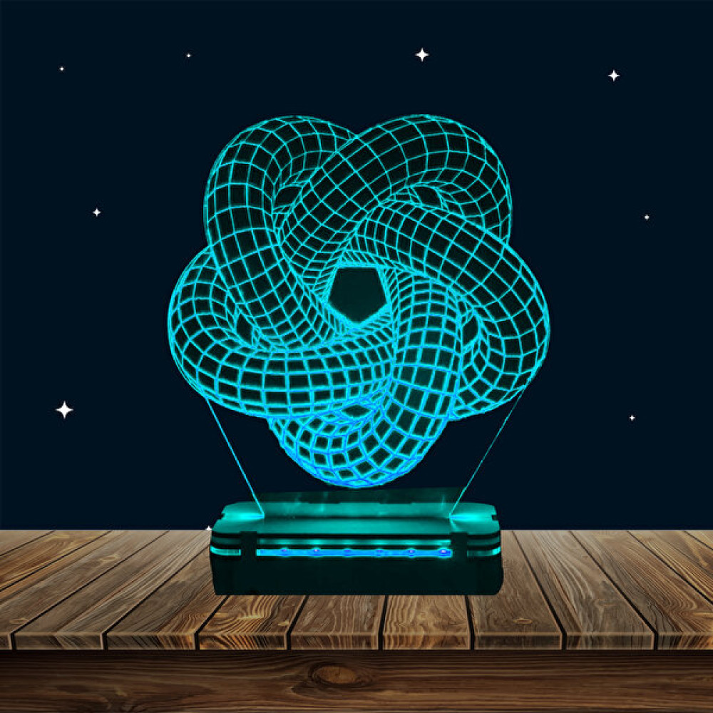 Asanat 3D Ilüzyon Gece Lambası - Beyaz Gece Lambası Fiyatı