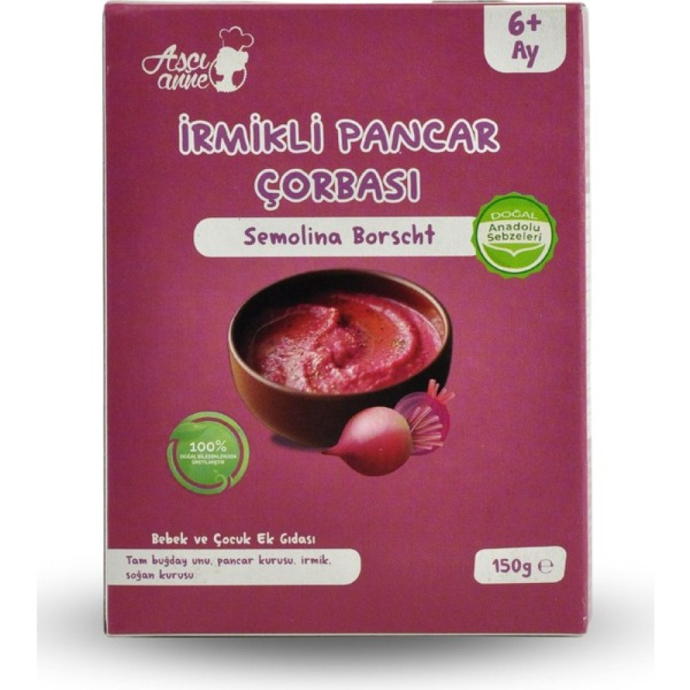 Aşçı Anne Irmikli Pancar Çorbası (6+ Ay) Bebek Beslenme Gereçleri Fiyatı