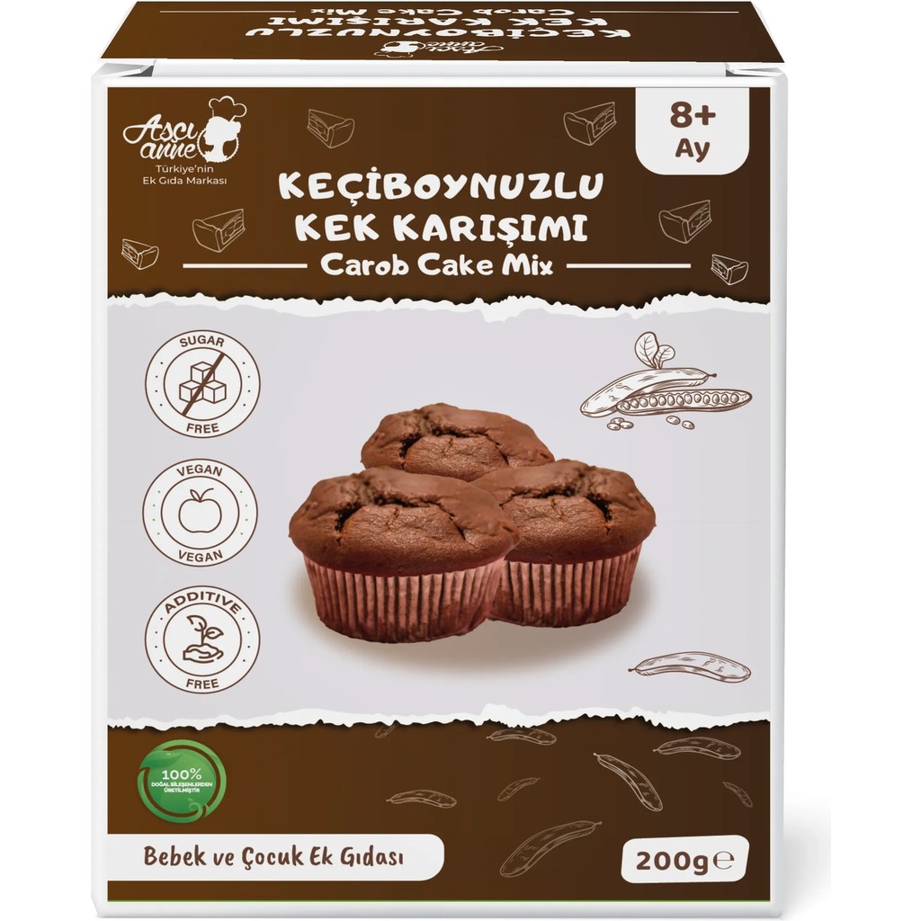 Aşçı Anne Keçi Boynuzlu Kek Karışımı (8 + Ay) Bebek Beslenme Gereçleri Fiyatı