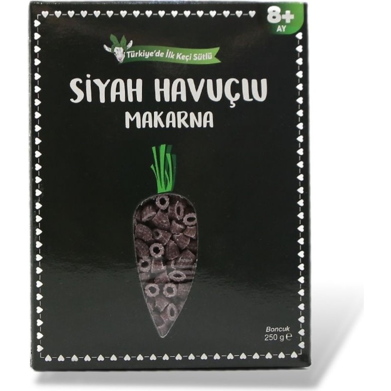 Aşçı Anne Keçi Sütlü Siyah Havuçlu Boncuk Makarna (8+Ay) Diğer Fiyatı