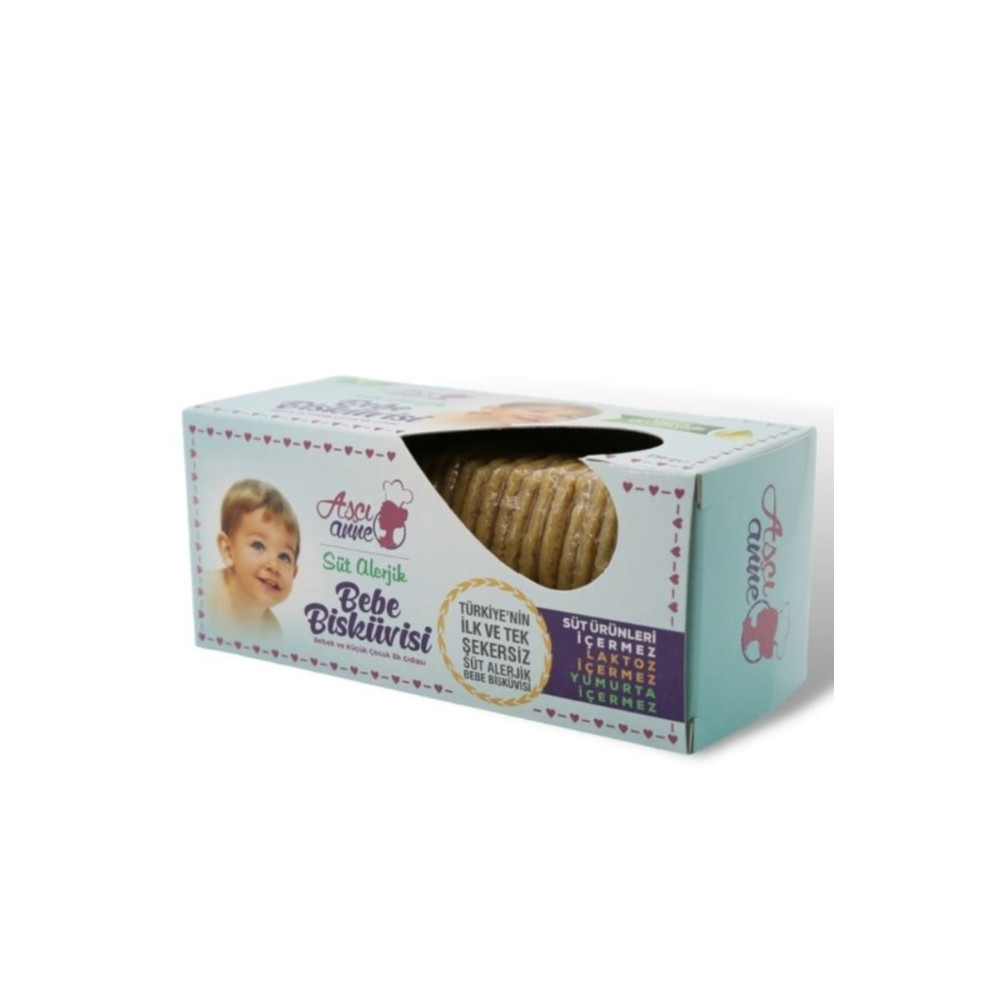 AşçıAnne Aşçı Anne Süt Alerjik Bebe Bisküvisi (6 AY) 250 G Bisküvi ve Kek Fiyatı