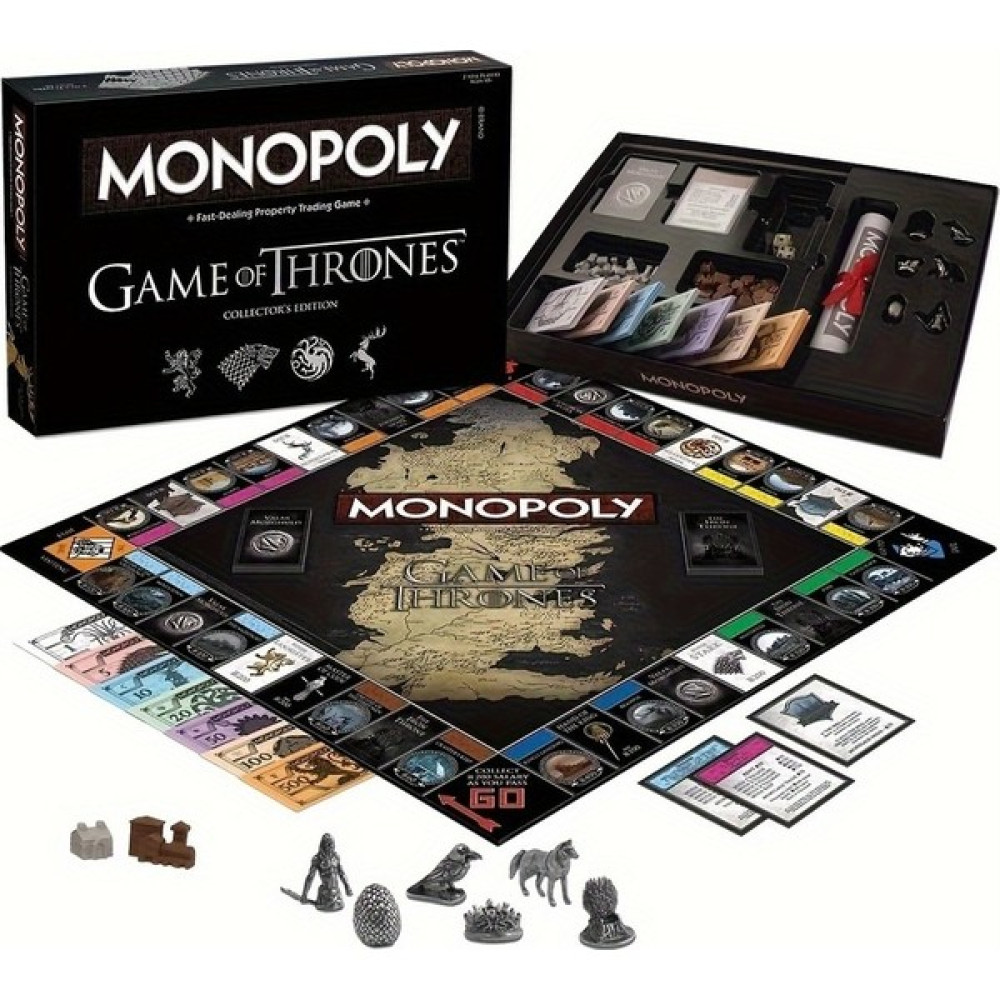 ASD Aile Eğlencesi Için Lüks Game Of Thrones Monopoly Premium Masa Oyunu (Yurt Dışından) - Siyah Oyun Takımları Fiyatı