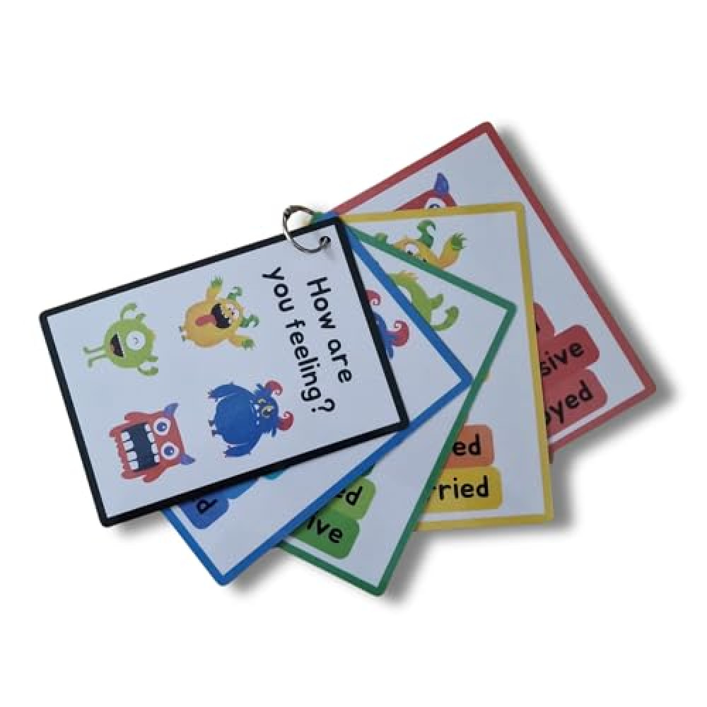 ASD Resources - Monster Emotion Keyring - Visual communication - Autism - Zones of regulation