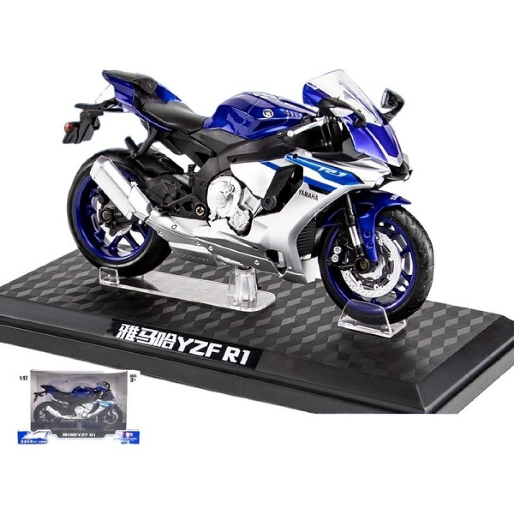 Asdfgh 1:12 Yamaha Yzf-R1 Simülasyon Alaşımlı Motosiklet Modeli (Yurt Dışından) - Açık Mavi RC Araçlar ve Aksesuarları Fiyatı