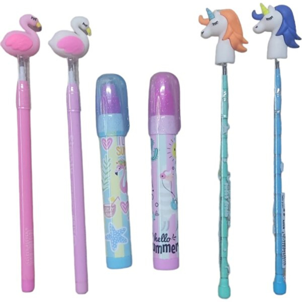 Asel Kırtasiye Flamingo Unicorn Yumurtlayan Kalem ve Silgi Kurşun (Ahşap) Kalem Fiyatı