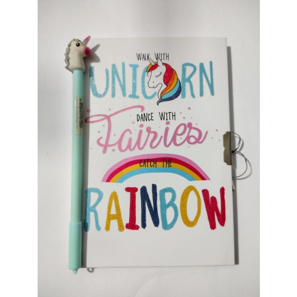 Asel Unicorn Kilitli Günlük ve Unicorn Jel Kalem Seti Ajanda Fiyatı