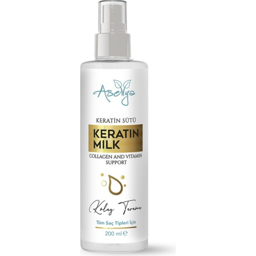 asellya sağlıklı yaşam Asellya Keratin Kolajen Saç Bakım Sütü 200 ml - 2 Saç Bakım Maskeleri & Serumlar & Spreyler Fiyatı