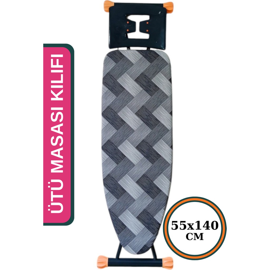 Asev Home Ütü Masası Kılıfı Büyük Boy İpli Stoperli Keçeli Kılıfı Örtüsü Bezi 55 x 140 cm Aura Ütü Masaları ve Aksesuarları Fiyatı