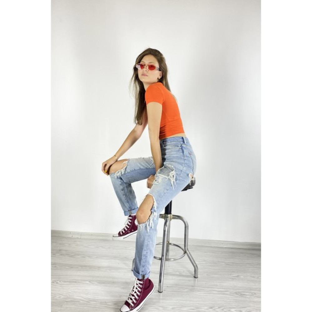 Asfaha Fashion Fitil Crop Bebek T-shirt Fiyatı