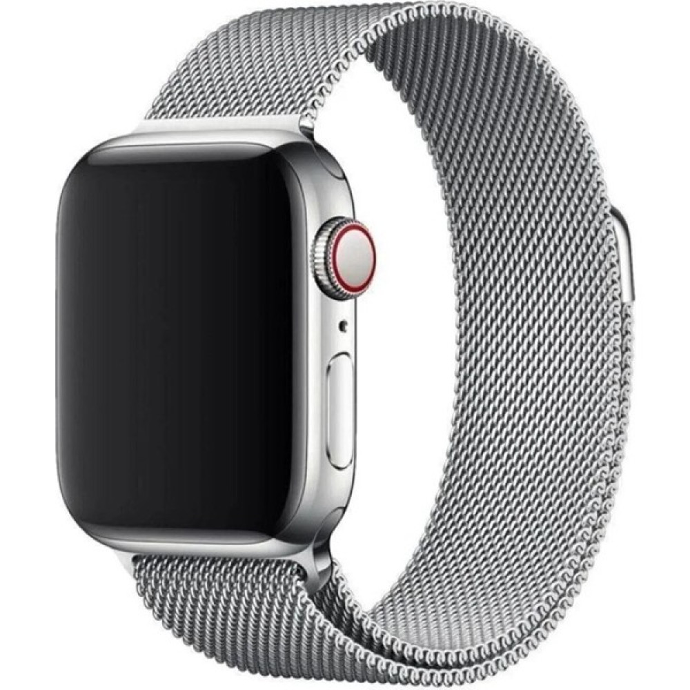 Asfal Apple Watch Uyumlu 38MM 40MM 41MM Uyumlu 1/2/3/4/5/6/se/7/8 Uyumlu Kordon, Kayış - 38 40 41 METAL HASIR KORDON - Gri Giyilebilir Teknoloji Aksesuarları Fiyatı