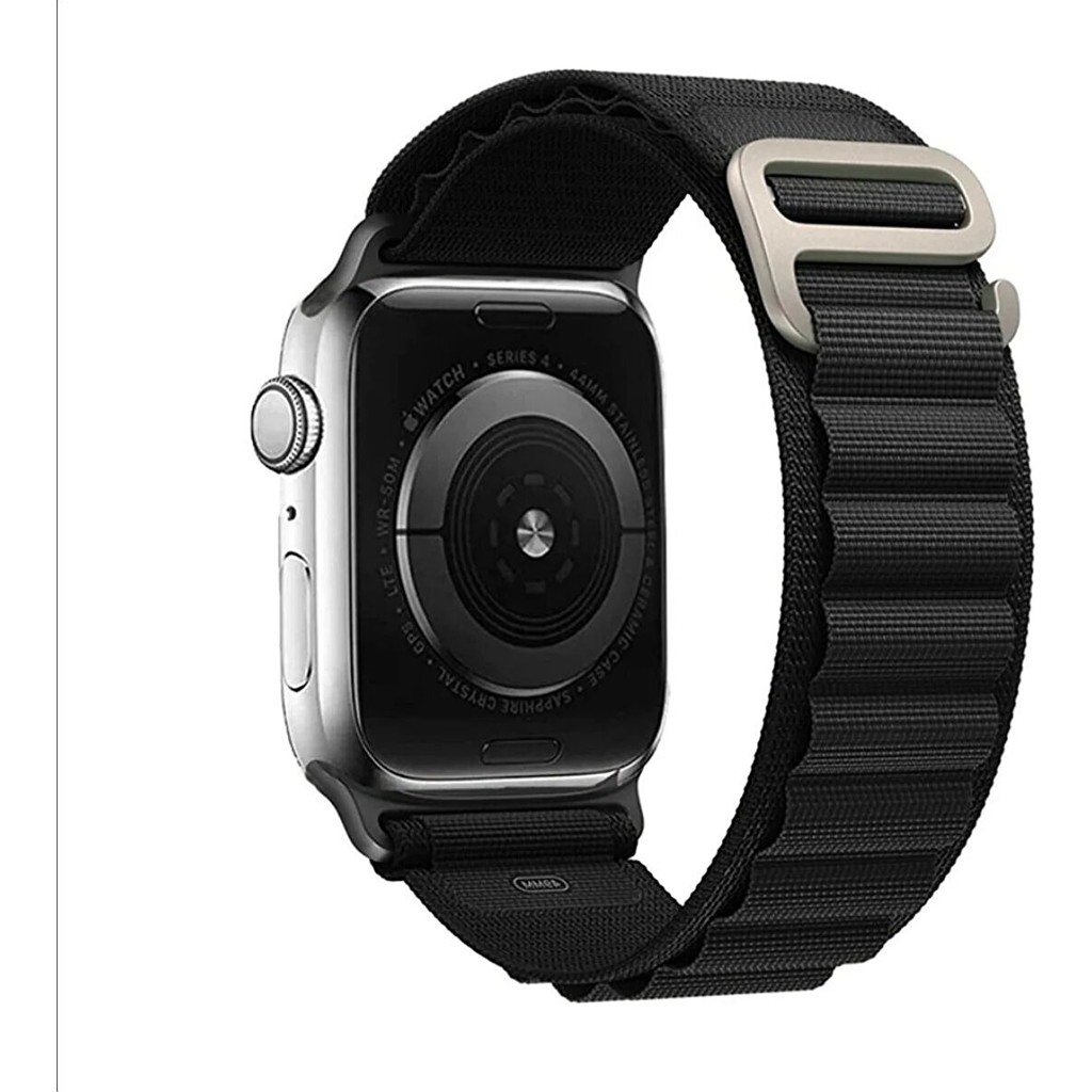 Asfal Apple Watch Uyumlu 42MM 44MM 45 mm 49M Kordon 1/2/3/4/5/6/se/7/8/ Watch Ultra Uyumlu Alpine Loop Kordon Siyah Akıllı Saat Aksesuarı Fiyatı