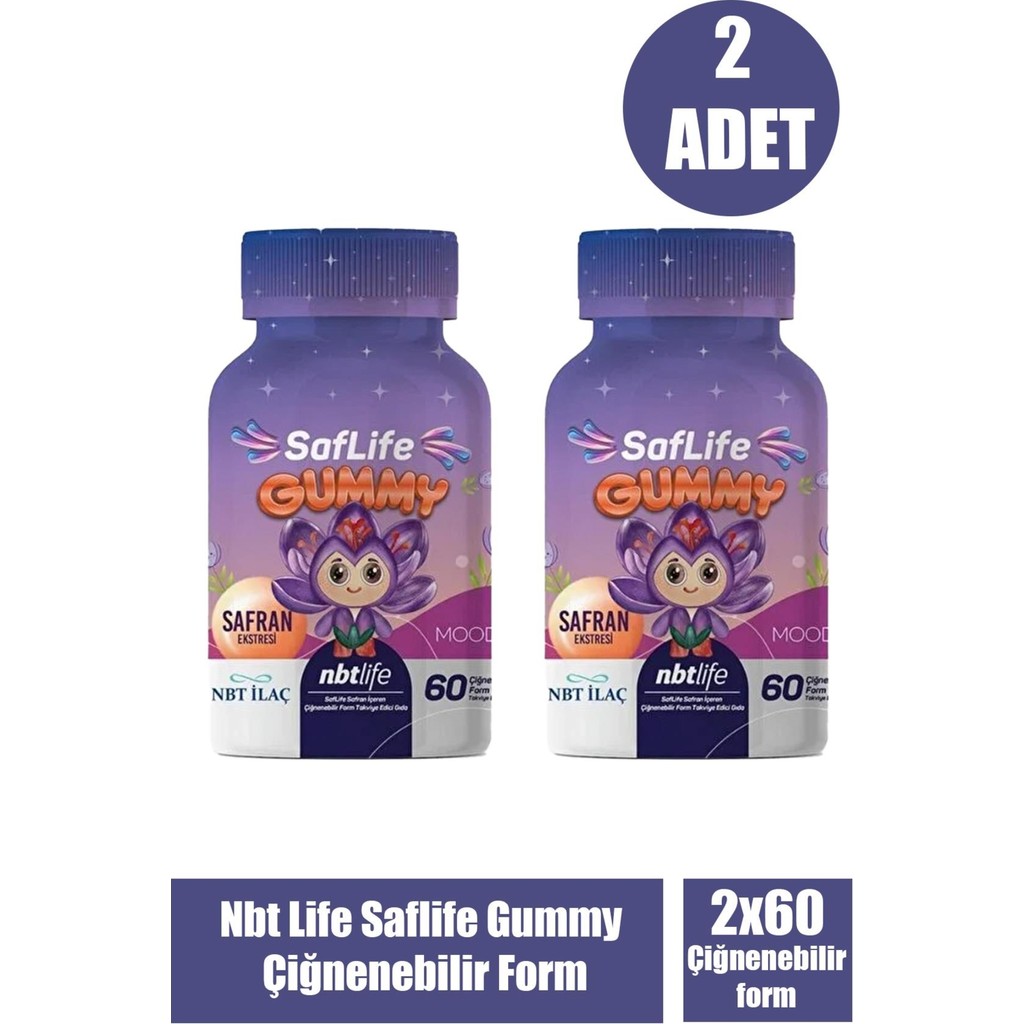 Asfstore Nbt Life Saflife Gummy 60 Çiğnenebilir Form 2 Adet - - Diğer Fiyatı