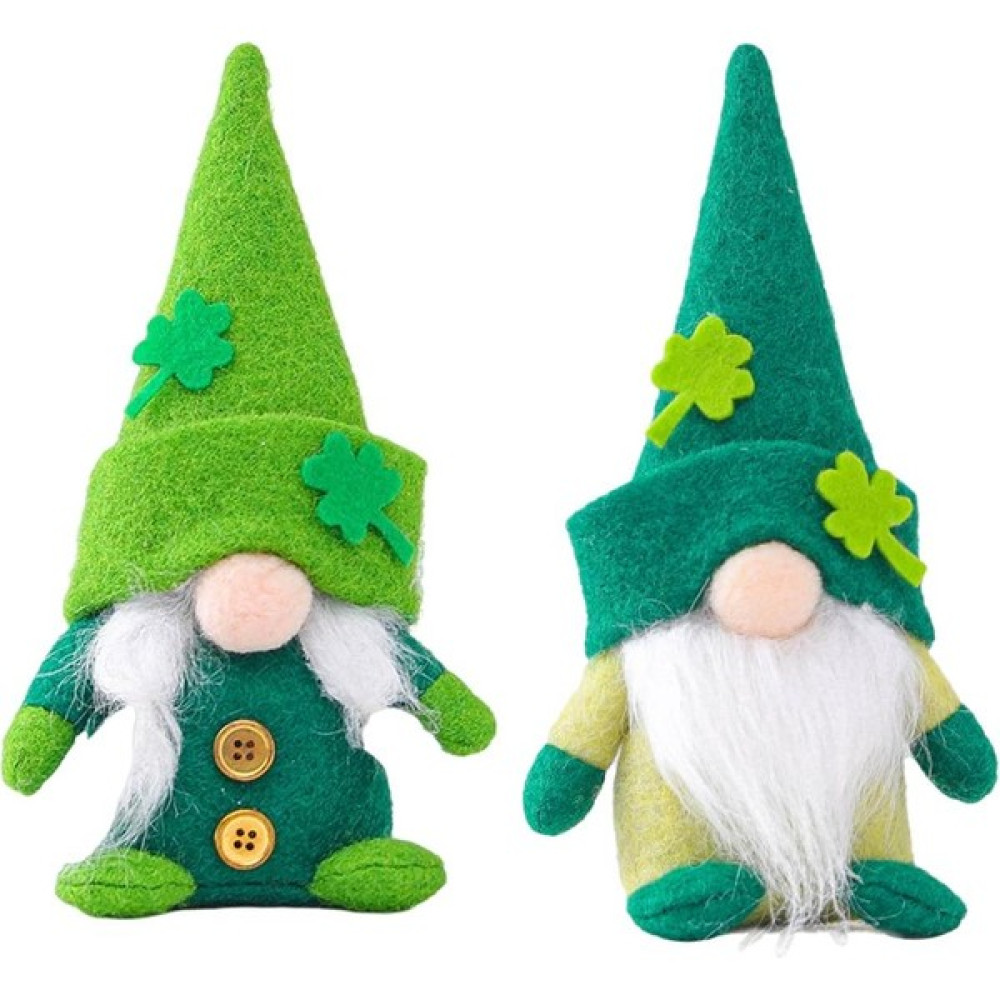 Ashley 2'li St Patrick Günü Leprechaun Gnome Peluş El Yapımı Cüceler Ev Dekor (Yurt Dışından) Yılbaşı Fiyatı