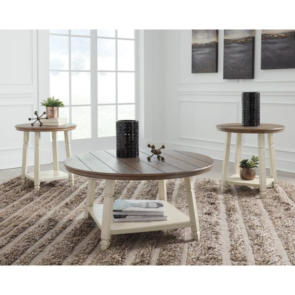 Ashley Furniture Bolanbrook Sehpa (Üçlü Set) - Çift Ton Zigon Sehpa Fiyatı