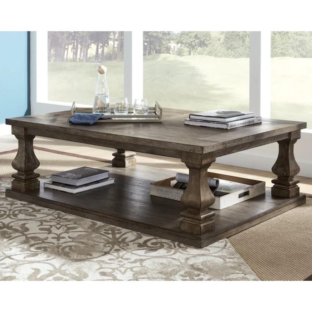 Ashley Furniture Johnelle Üçlü Koltuk Sehpası - Gri Orta Sehpa Fiyatı